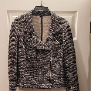 Express asymmetrical zip blazer
